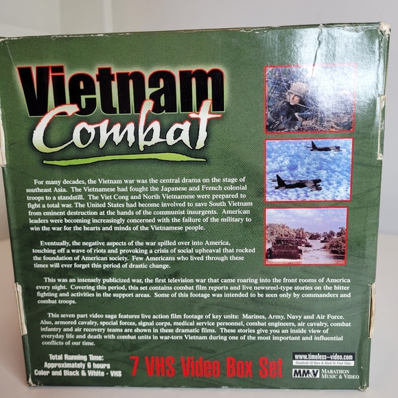 Vietnam Combat 7 VHS Video Box Set 1999, #37963 - Picture 5 of 6